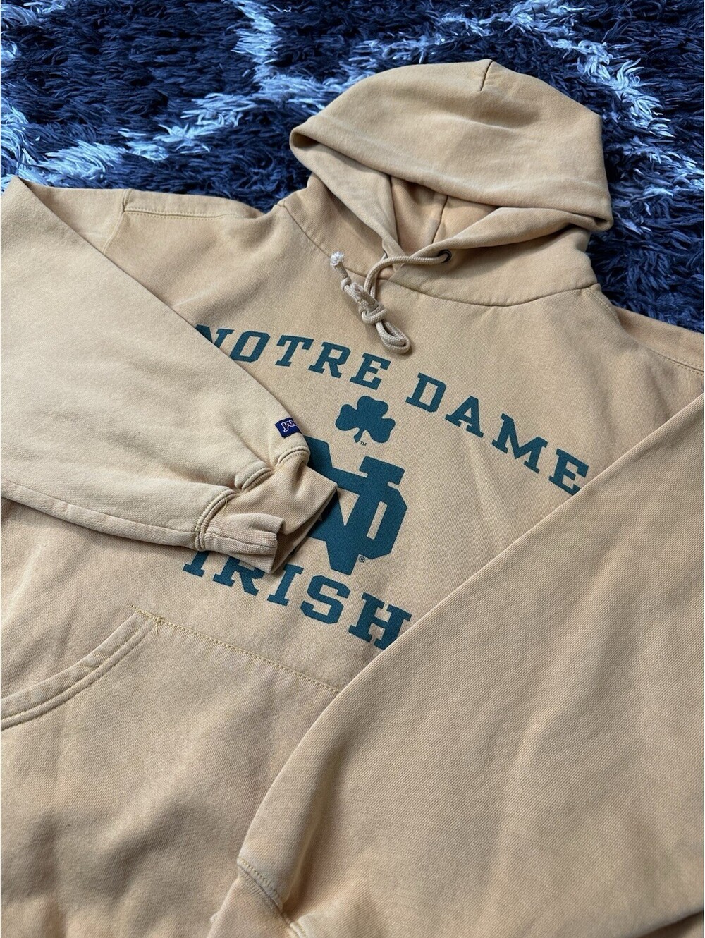 JanSport Notre Dame Fighting Irish Hoodie Sweatshirt Mens Medium Yellow Gold